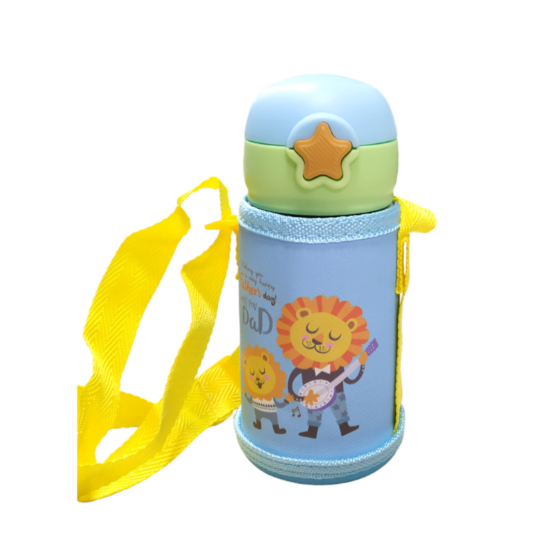 Παιδικό φορητό παγούρι-θερμός - KM27 - 400ml - 102358 - Blue