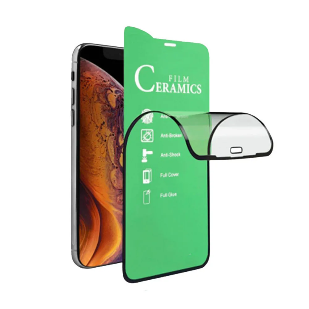 TechWave 5D Full Glue Ceramic Glass for iPhone 14 Pro Max black