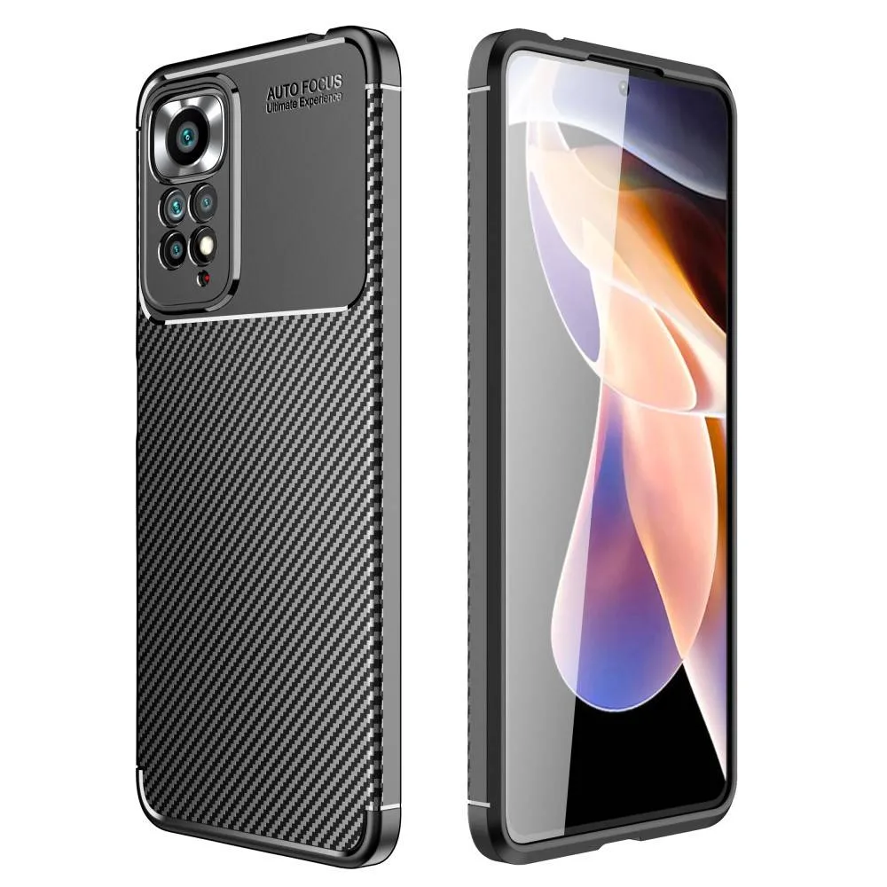 TechWave Carbon Fiber case for Xiaomi Redmi Note 11 Pro 4G / 5G black