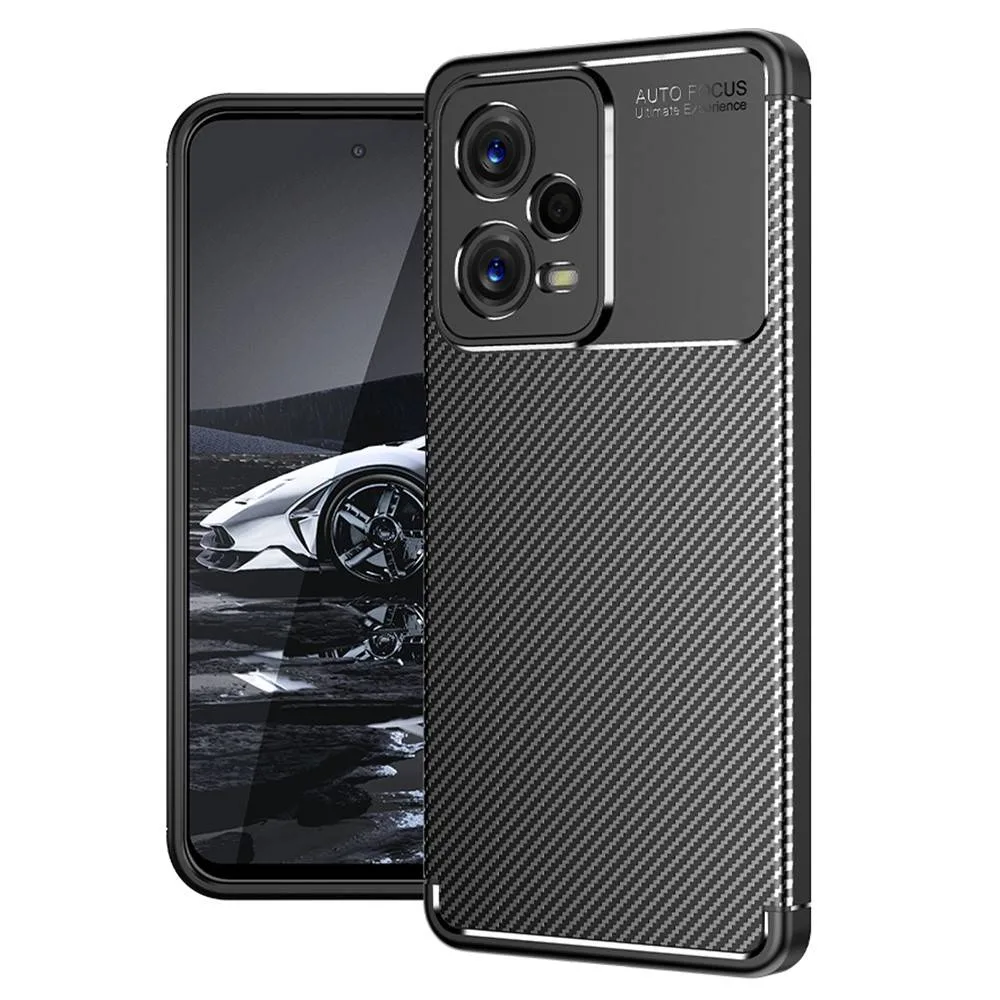 TechWave Carbon Fiber case for Xiaomi Redmi Note 12 5G / Poco X5 5G black