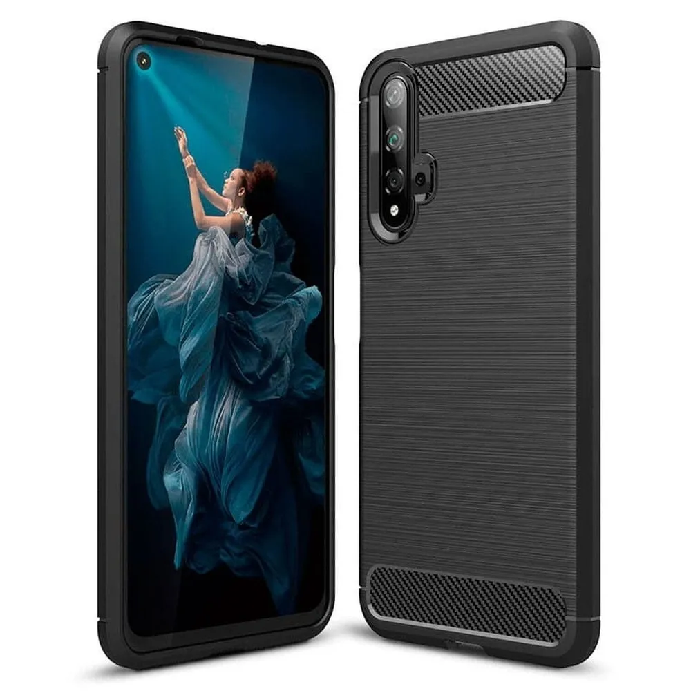 TechWave Carbon case for Honor 20 / Nova 5T black