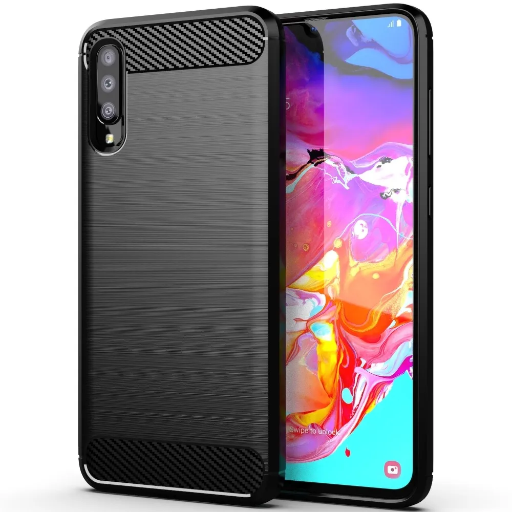 TechWave Carbon case for Samsung Galaxy A70 / A70s black
