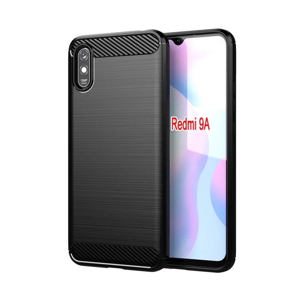 TechWave Carbon case for Xiaomi Redmi 9A / 9AT black