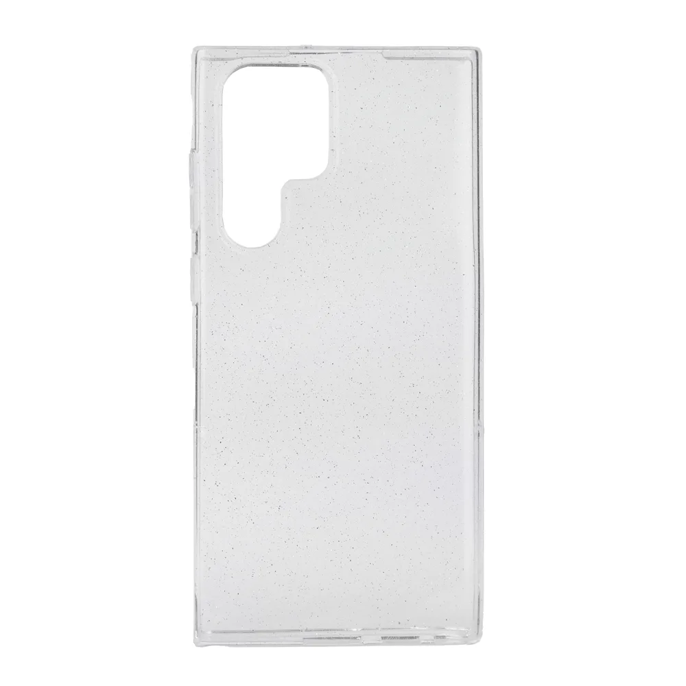 TechWave Clear Glitter case for Samsung Galaxy S22 Ultra transparent / silver