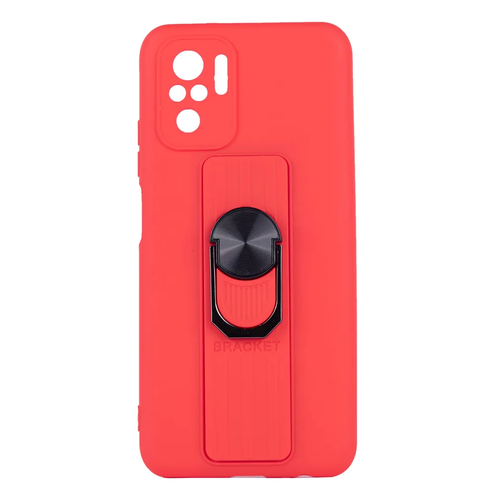 TechWave Ring Silicone case for Xiaomi Redmi Note 10 / Note 10S red