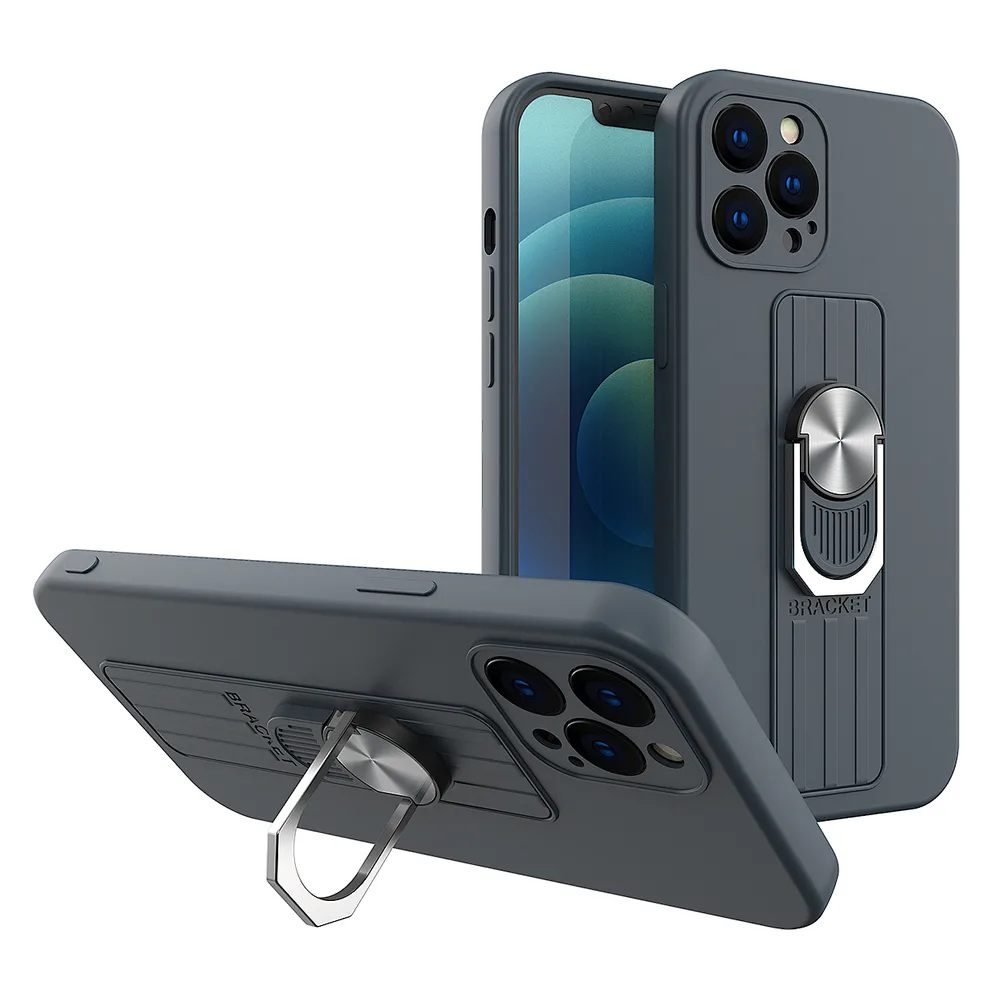 TechWave Ring Silicone case for iPhone 12 Pro Max navy