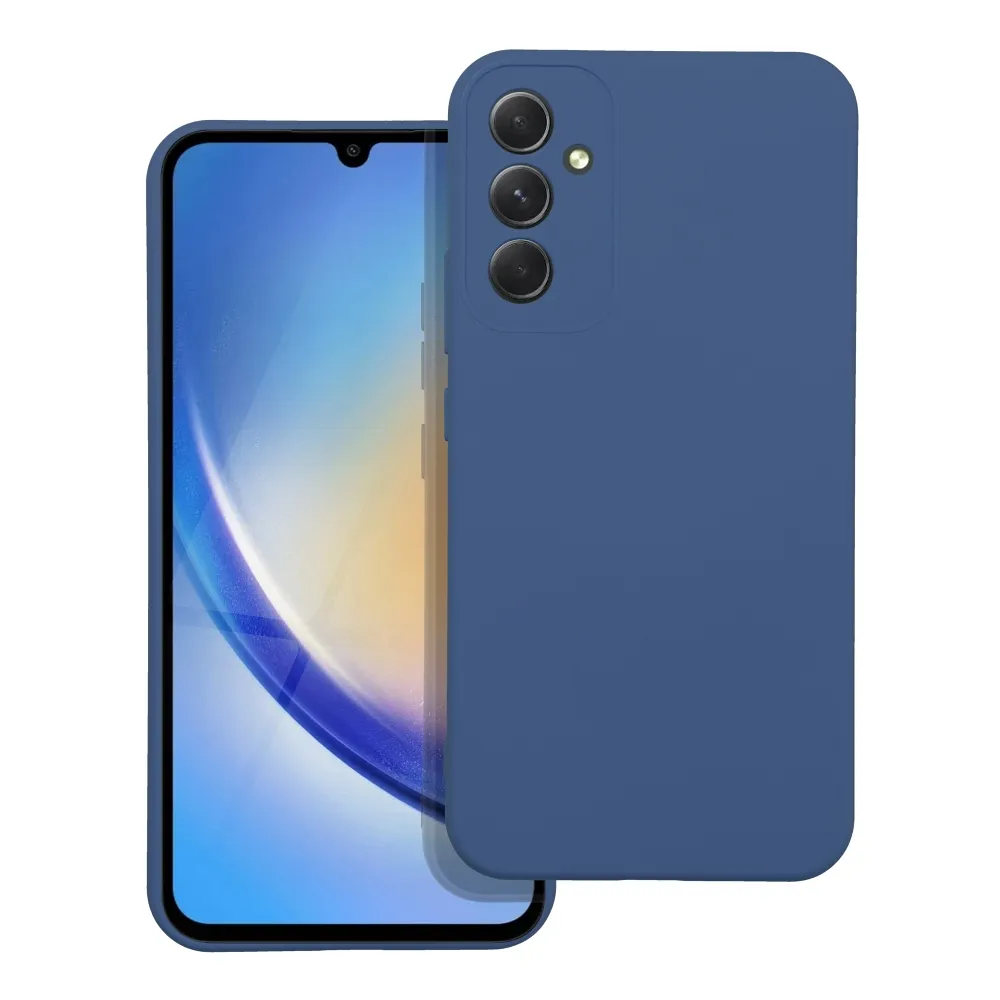 TechWave Soft Silicone case for Samsung Galaxy A34 5G blue