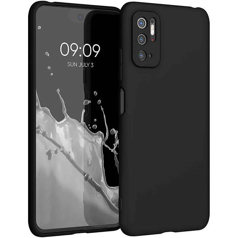TechWave Soft Silicone case for Xiaomi Redmi Note 10 5G / M3 Pro black