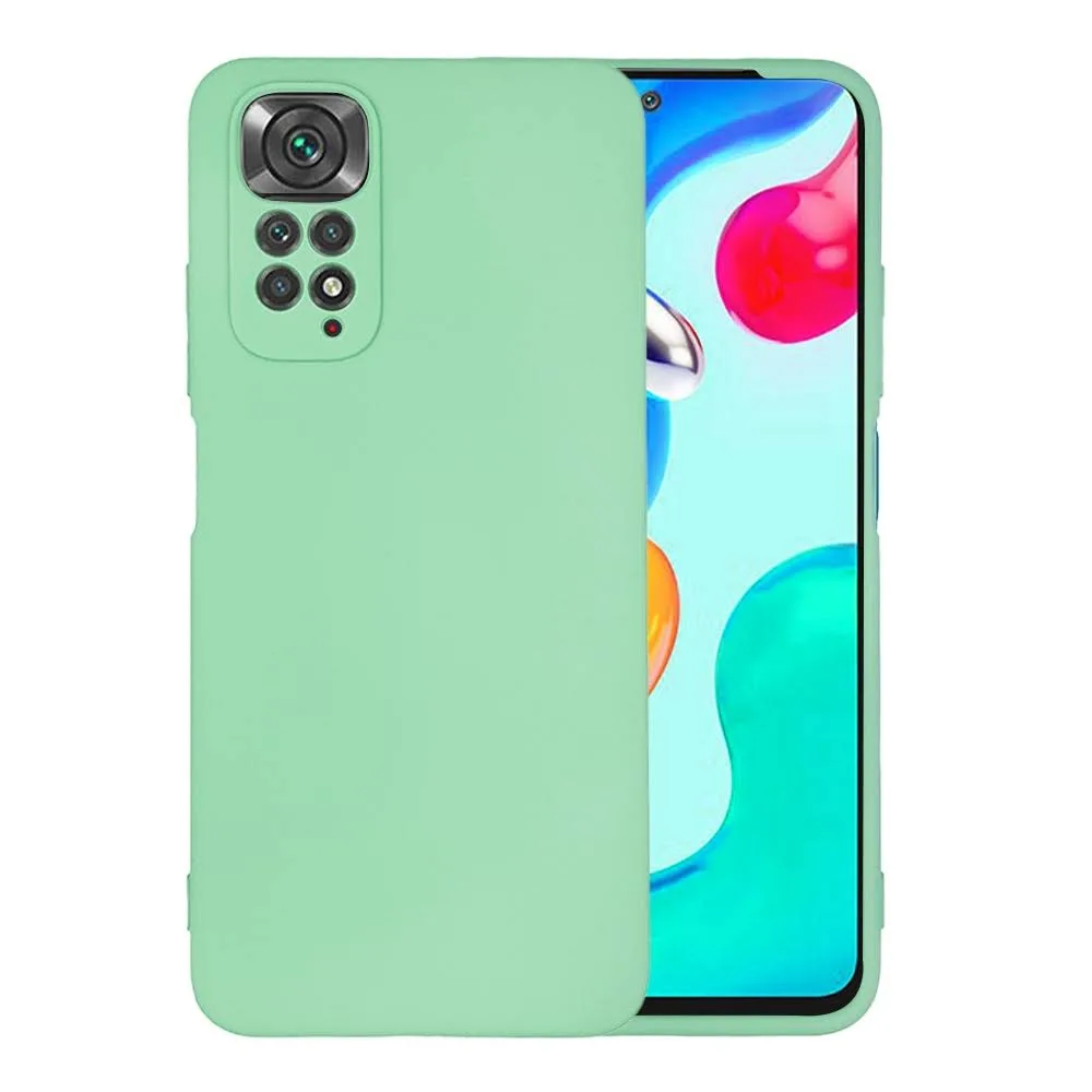 TechWave Soft Silicone case for Xiaomi Redmi Note 11 / Note 11S mint green