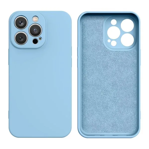 TechWave Soft Silicone case for iPhone 13 Pro Max light blue