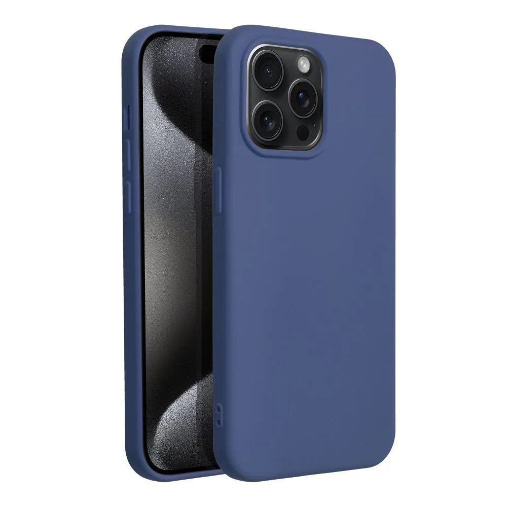TechWave Soft Silicone case for iPhone 15 Pro Max blue