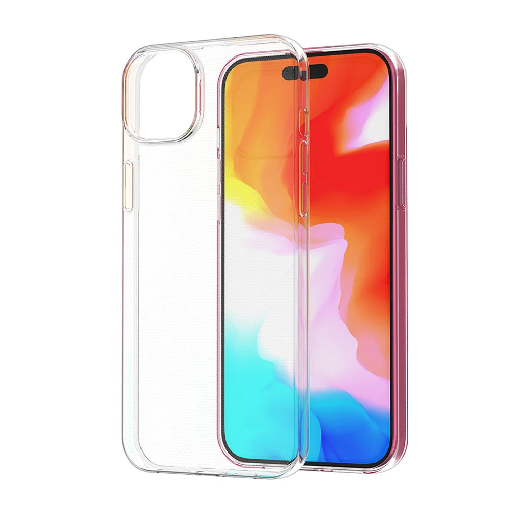 TechWave Ultra Slim 0,5mm back case for iPhone 15 Plus transparent