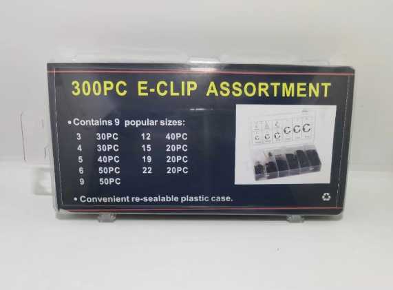 Σετ ασφάλειες εξωτερικές - E-Clip - 300pcs - 678146