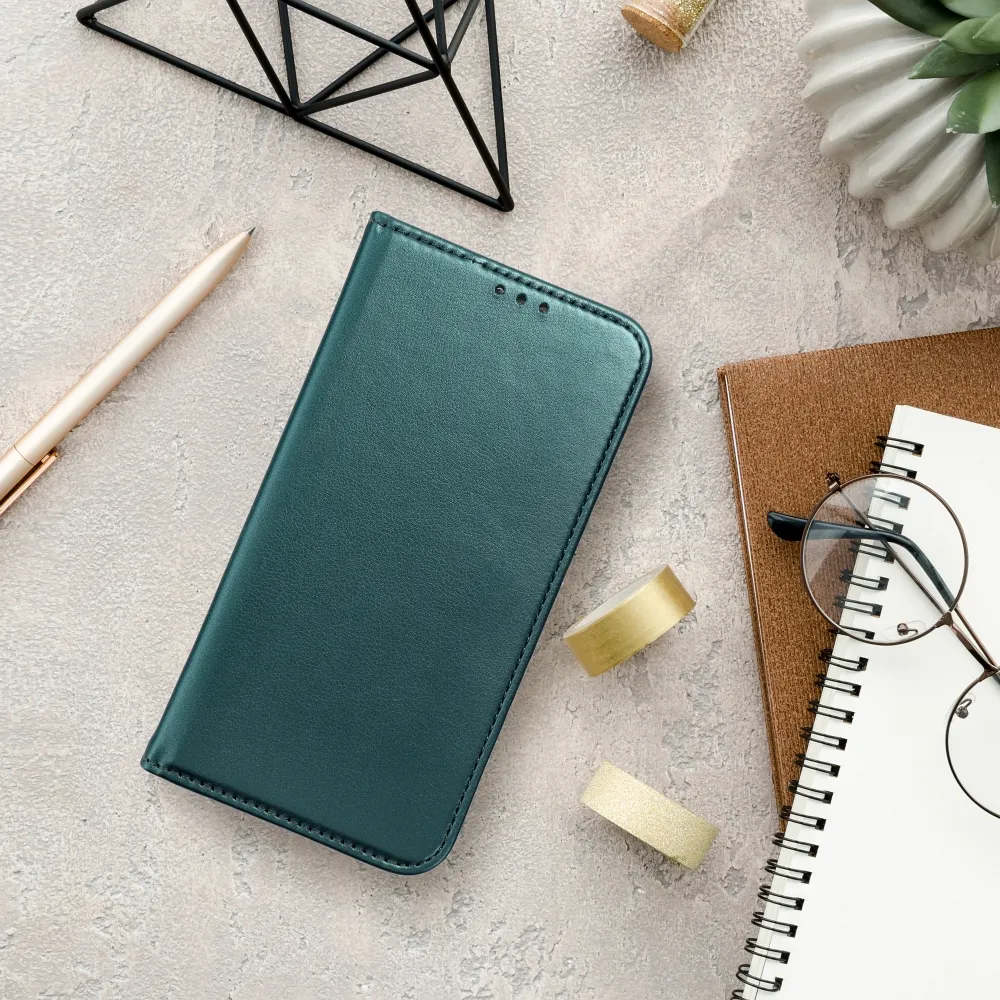 TechWave Smart Leather case for Xiaomi poco C40 dark green