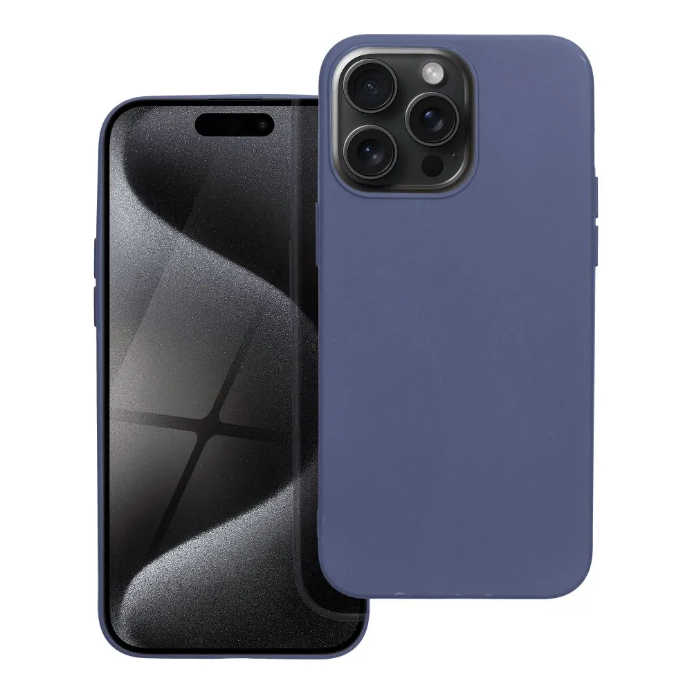 TechWave Matt case for iPhone 15 Pro Max blue